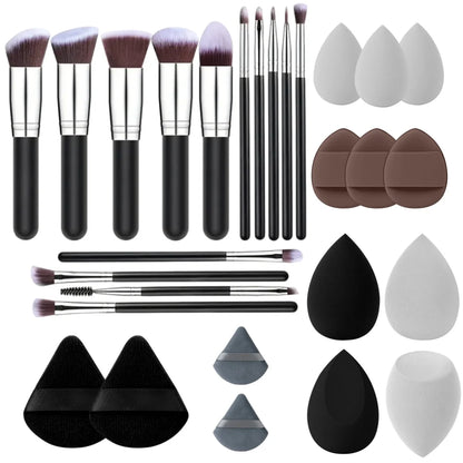 14-Piece Professional Makeup Brush Set Foundation, Soft & Fluffy