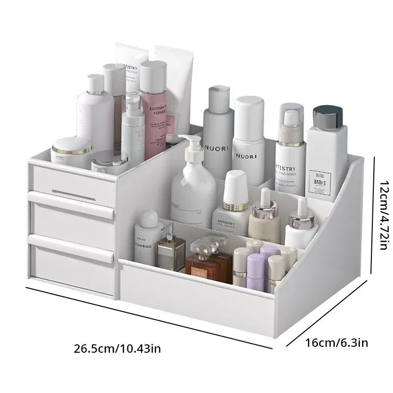 White Drawer Makeup Storage Box – Desktop Organizer