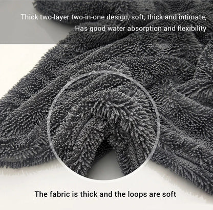 1200GSM Double-Sided Car Wash Towel – Super Absorbent Detailing Cloth