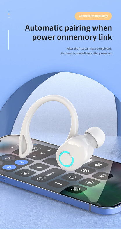 Bluetooth 5.2 Wireless Earbuds with Mic – Sports Headphones, Long Battery, Handsfree for Xiaomi & Huawei