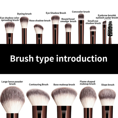 13PCS Professional Makeup Brush Set – Face & Eye Beauty Tools