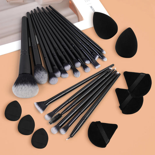 29-Piece Makeup Brush & Sponge Set – Complete Beauty Kit