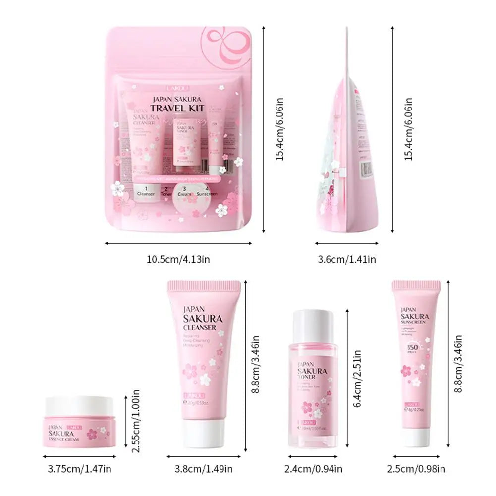 Sakura Beauty Set – Cleanser, Serum, Eye Cream & More