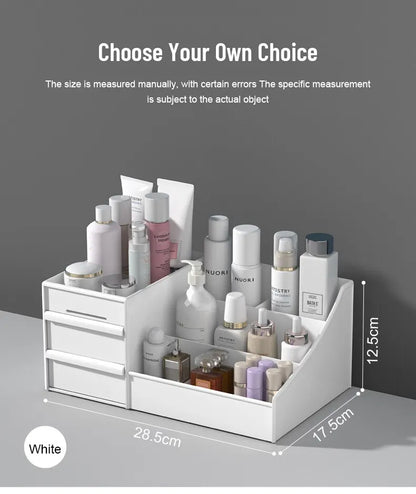 White Drawer Makeup Storage Box – Desktop Organizer