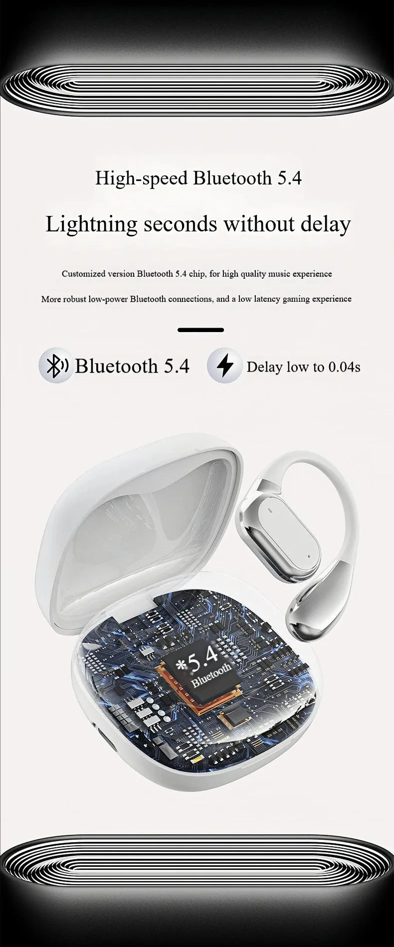 AI Real-Time Translator Earbuds – 144 Languages Bluetooth Headphones