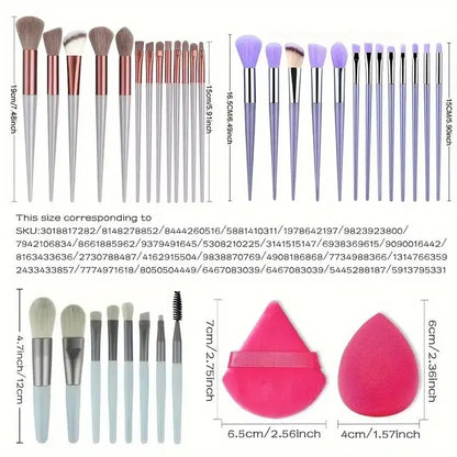 Professional Makeup Brush Kit – Powder, Foundation, Kabuki, Blending, Eyeshadow & Beauty Tools