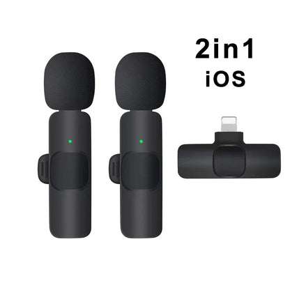 Wireless Lavalier Microphone – Mini Clip-On Mic for iPhone & Android (Live, Video, Gaming)