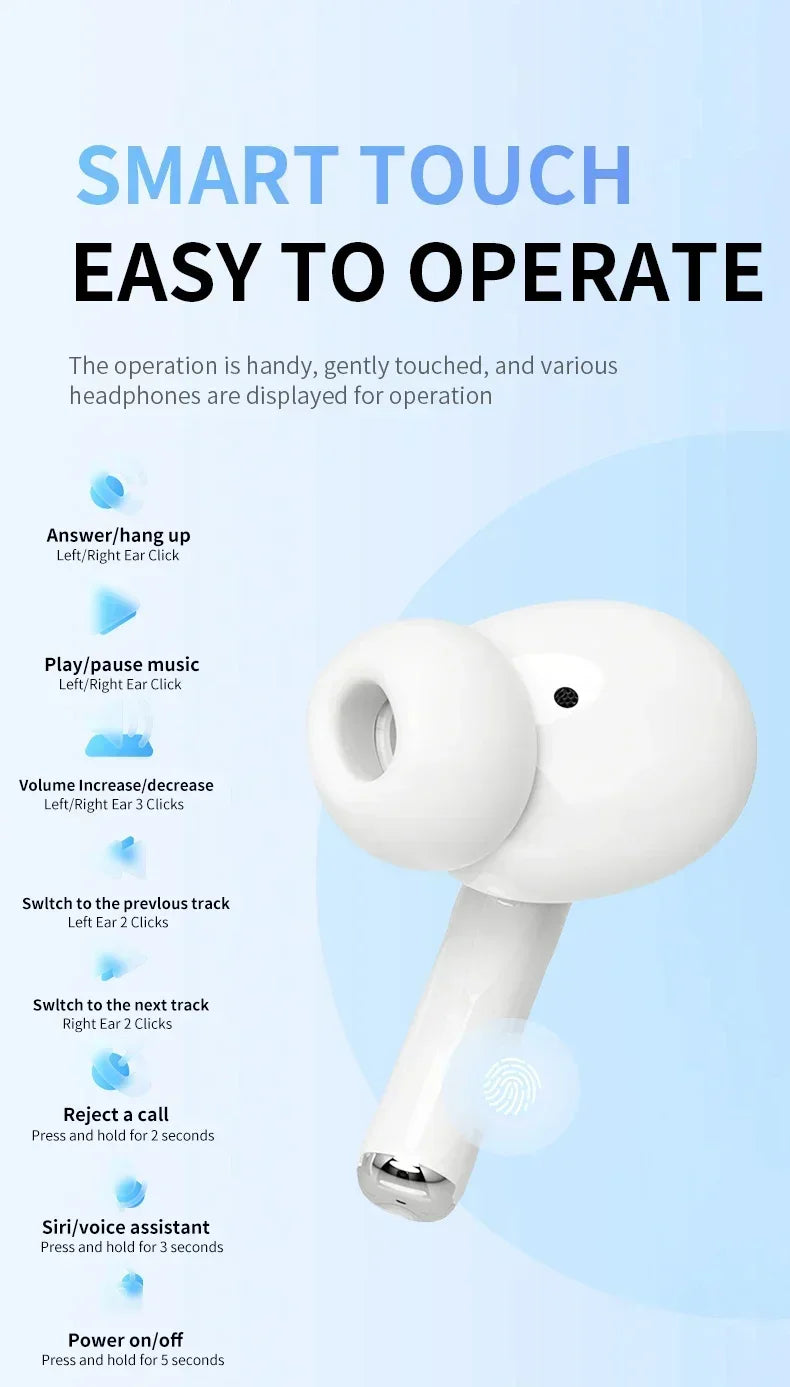 Original Bluetooth Earbuds – HiFi Stereo Noise-Canceling Wireless Headphones