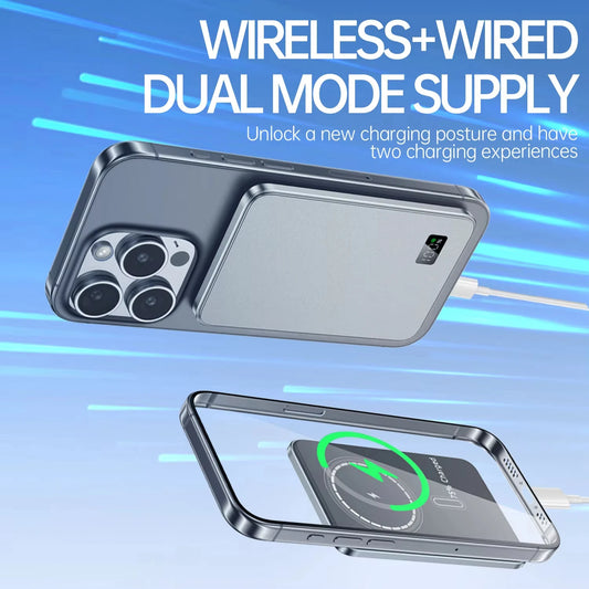 VIVO 50000mAh Magnetic Power Bank with Display – Fast Wireless Charging