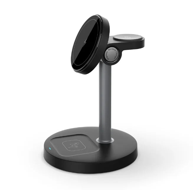 3-in-1 Magnetic Wireless Charger Stand for iPhone 13-16, iWatch 8-10, AirPods Pro