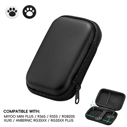 Protective EVA Case for Anbernic RG35XX, Miyoo Mini+ & R36S/R35S – Portable Gaming Console Bag