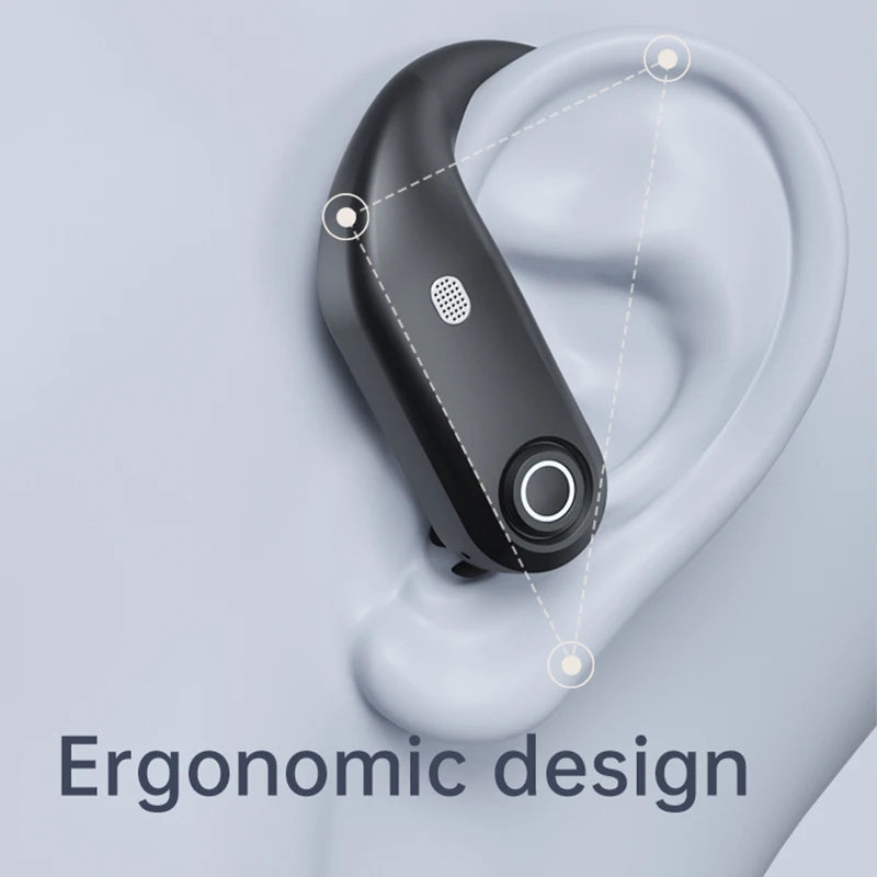K23 TWS Bluetooth 5.0 Earbuds with Mic & Earhook – Noise Cancelling Wireless Sports Headphones