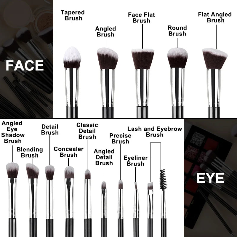 14-Piece Professional Makeup Brush Set Foundation, Soft & Fluffy