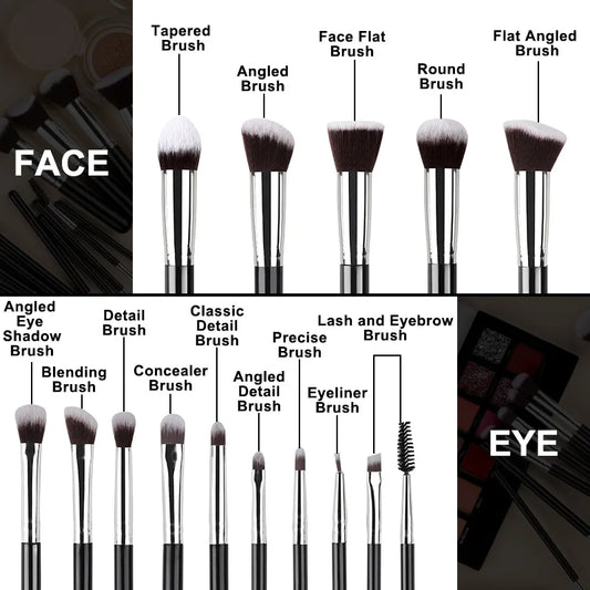 14-Piece Professional Makeup Brush Set Foundation, Soft & Fluffy