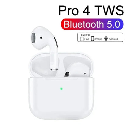 Pro4 True Wireless Earbuds | Deep Bass, Long Battery, Sports Headset with Mic