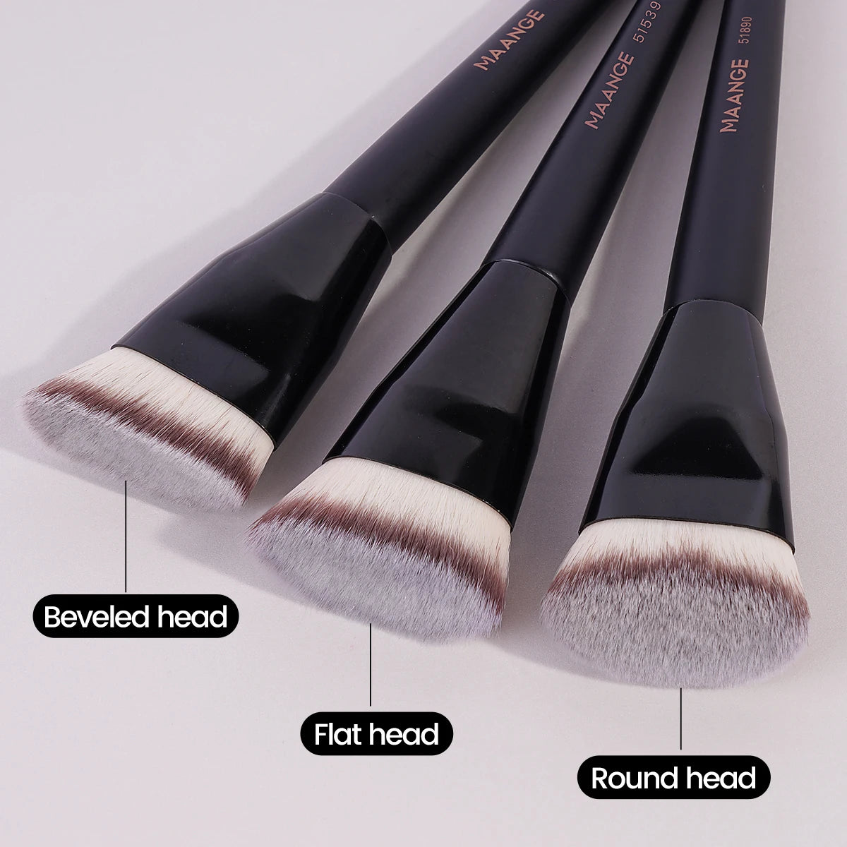 MAANGE 3PCS Foundation Brush Set with Storage Box