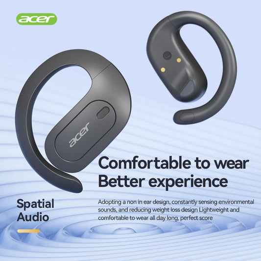 Acer OHR538 Wireless Open-Ear Headphones – Sports & Multi-Device Compatible