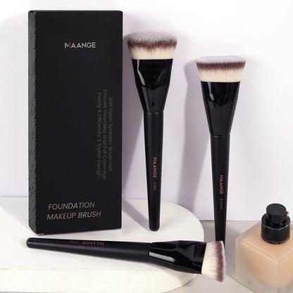 MAANGE 3PCS Foundation Brush Set with Storage Box