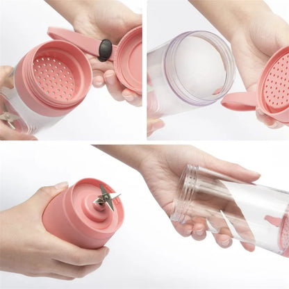 Portable USB Rechargeable Mini Juicer Blender – 380ml
