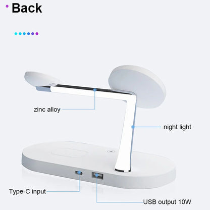 3-in-1 Magnetic Wireless Charger Stand for iPhone & Apple Watch & AirPods