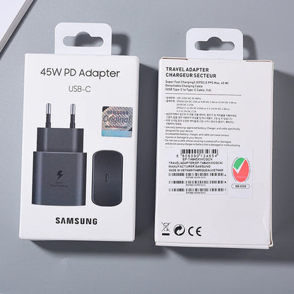 Samsung 45W USB-C Super Fast Charger – EP-TA845 Adapter for Galaxy S24/S23/S22/Z Fold Series