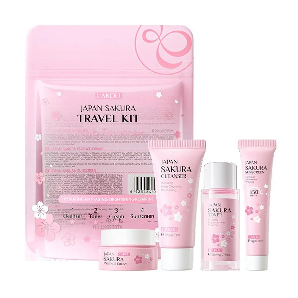 Sakura Beauty Set – Cleanser, Serum, Eye Cream & More
