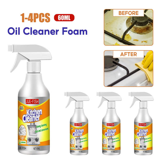Foam Oil Cleaner Spray – Multipurpose Kitchen Degreaser