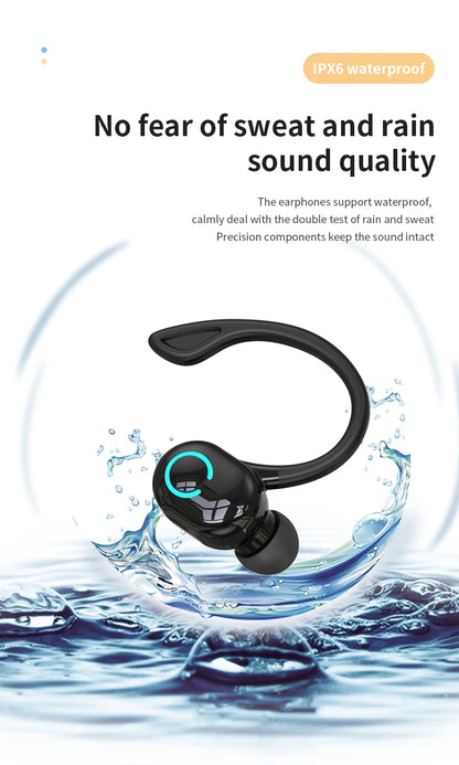 Bluetooth 5.2 Wireless Earbuds with Mic – Sports Headphones, Long Battery, Handsfree for Xiaomi & Huawei