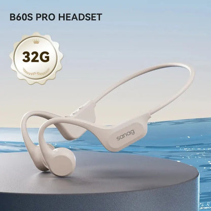 Sanag B60S Waterproof Bone Conduction Earphones – 64GB MP3