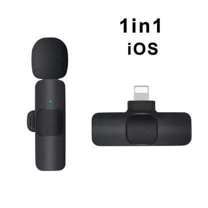 Wireless Lavalier Microphone – Mini Clip-On Mic for iPhone & Android (Live, Video, Gaming)