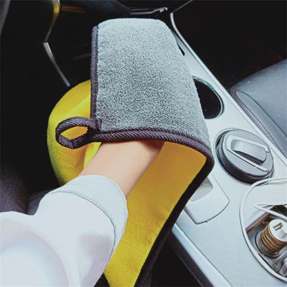 Microfiber Car Cleaning Towels – Thick, Soft, Double-Layer Rags (1/2/6pcs)