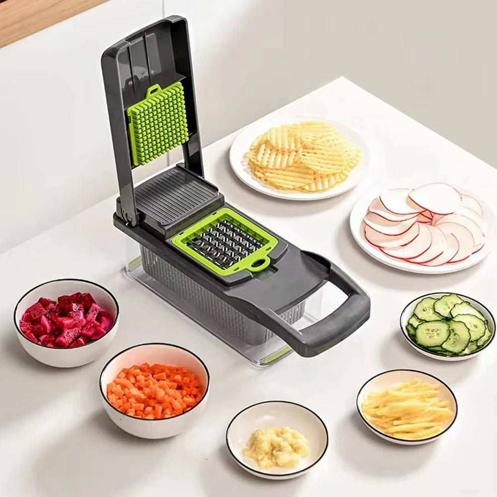 16-in-1 Multifunctional Vegetable Chopper & Slicer