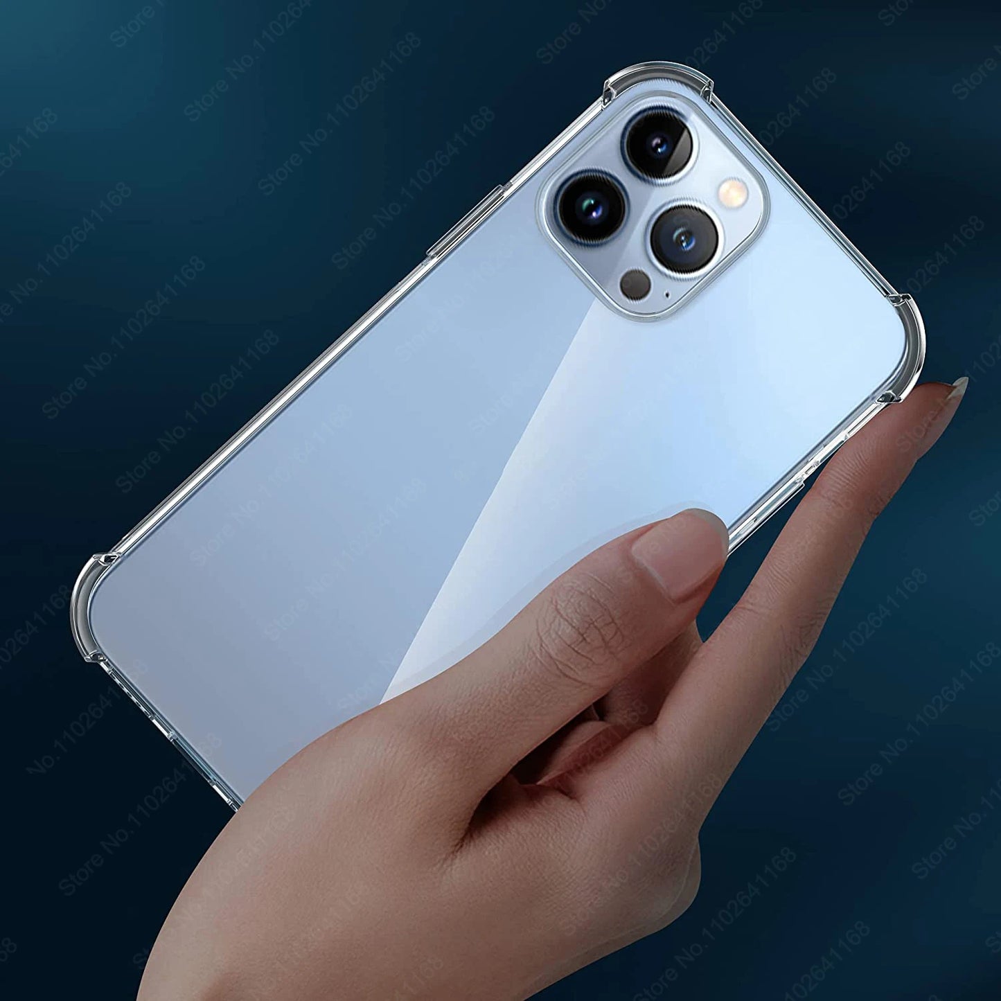 Luxury Clear Shockproof Case – iPhone 8 to 16 Pro Max