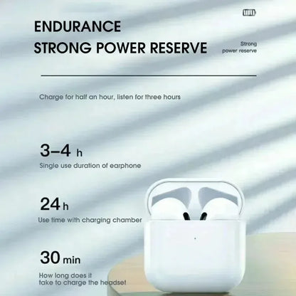 Pro4 True Wireless Earbuds | Deep Bass, Long Battery, Sports Headset with Mic