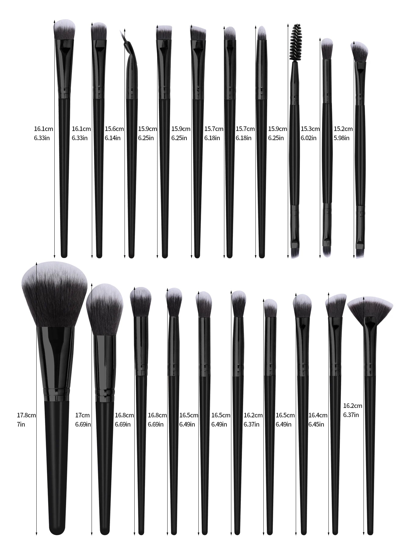 29-Piece Makeup Brush & Sponge Set – Complete Beauty Kit