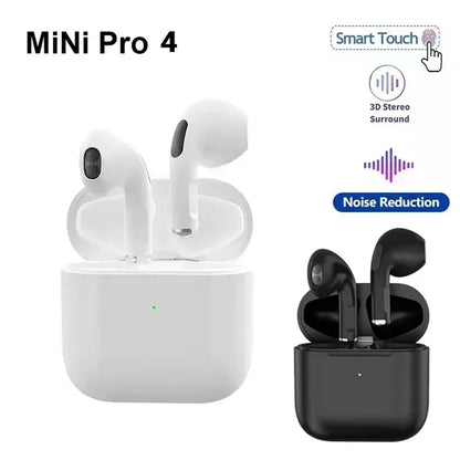 Pro4 True Wireless Earbuds | Deep Bass, Long Battery, Sports Headset with Mic