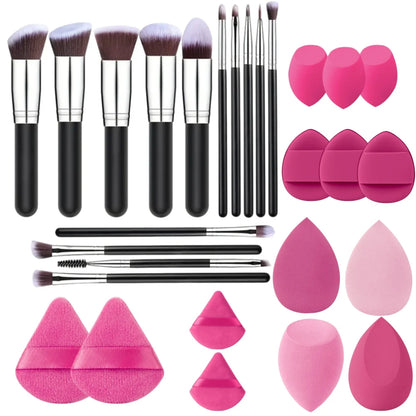 14-Piece Professional Makeup Brush Set Foundation, Soft & Fluffy